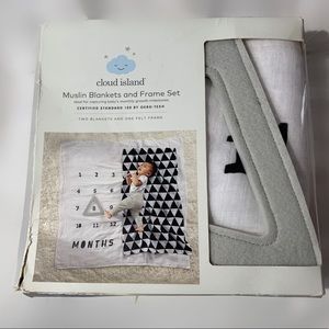 Cloud Island Baby Milestone Blanket